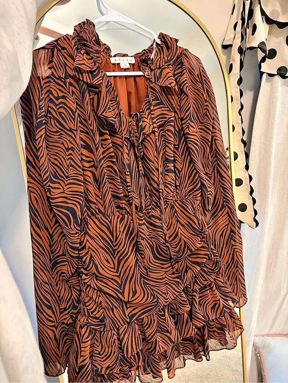 HYFVE/ Dress up Animal Print Mini Dress NWT
